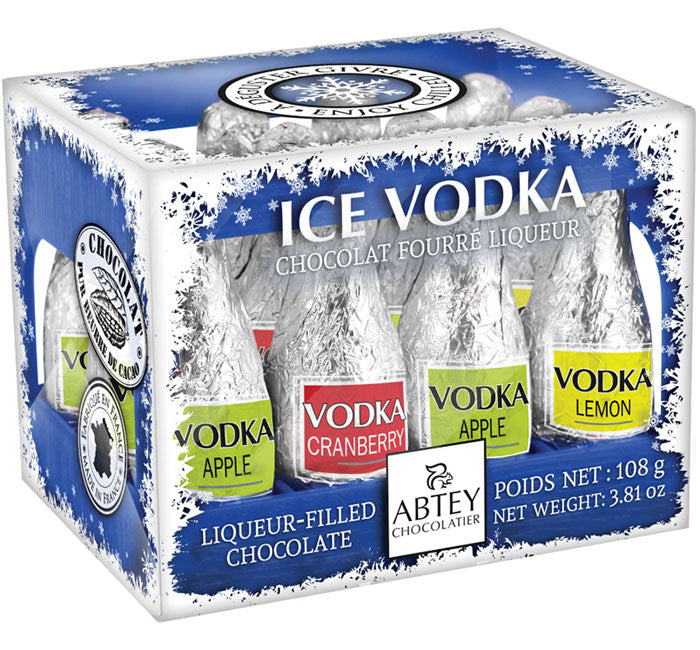 Crate of 12 Ice Vodka Liqueur Bottles 108g