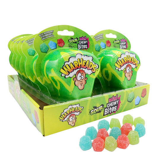 Warheads Sour Mini Chewy Bites Pack 80g