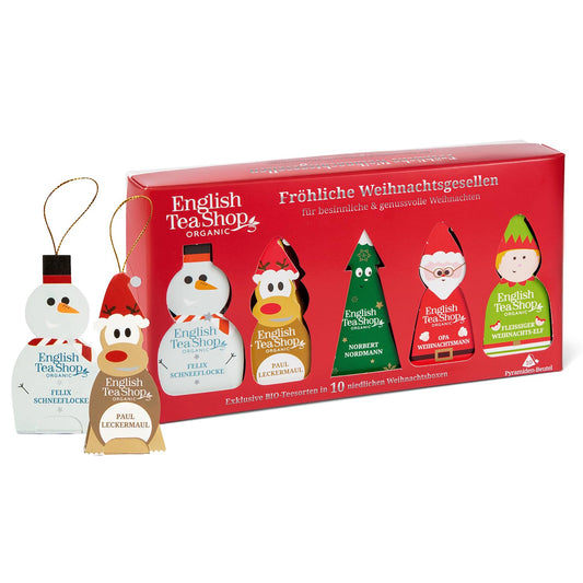 Organic Christmas Characters-10 Pyramid Tea Bags