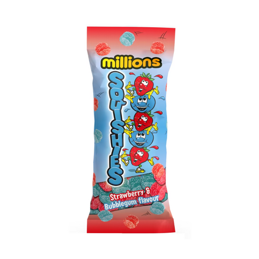 Millions Strawberry & Bubblegum Squishies 150G