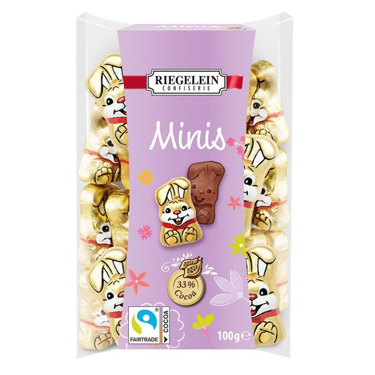 Riegelein Mini Milk Chocolate Bunnies 100g